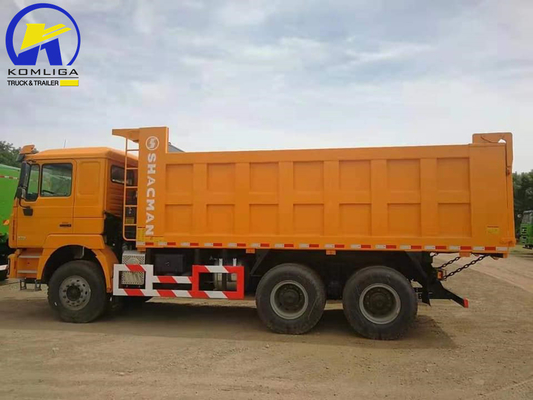 Shacman 6X4 10 Wheeler 371HP Mining Tipper Dumper Truck com pneus