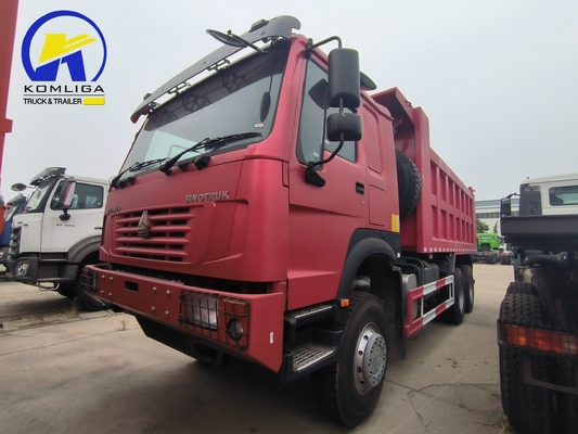 351-450hp Euro 5 6X4 20-30 toneladas Pesado 3 eixos 10 rodas Sinotruk HOWO Usado camião de lixo