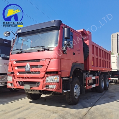 6X4 20-30 toneladas de carga pesada 3 eixos 10 rodas Sinotruk HOWO camião de descarga usado com 371HP