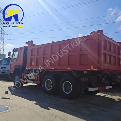 6X4 20-30 toneladas de carga pesada 3 eixos 10 rodas Sinotruk HOWO camião de descarga usado com 371HP
