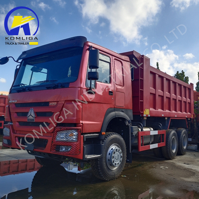 6X4 20-30 toneladas de carga pesada 3 eixos 10 rodas Sinotruk HOWO camião de descarga usado com 371HP