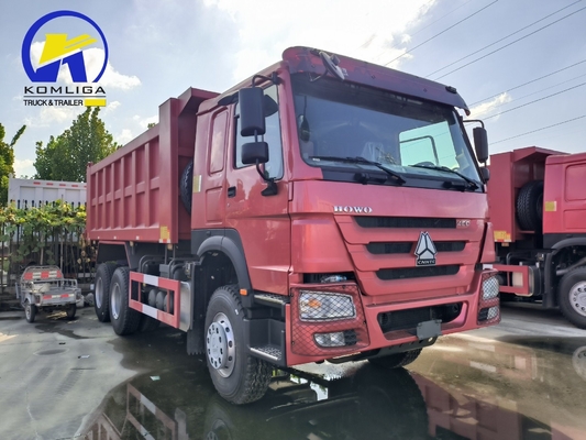 6X4 20-30 toneladas de carga pesada 3 eixos 10 rodas Sinotruk HOWO camião de descarga usado com 371HP