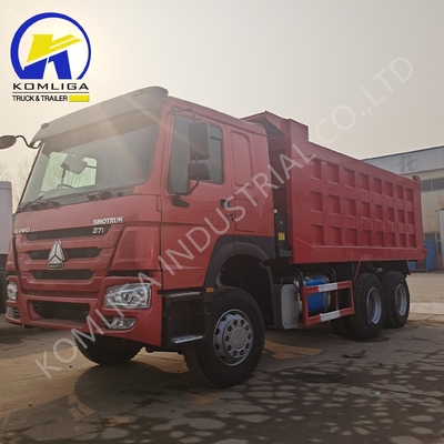 Euro 5 de segunda mão 6X4 20-30 toneladas Pesado 3 eixos 10 rodas Sinotruk HOWO camião de descarga