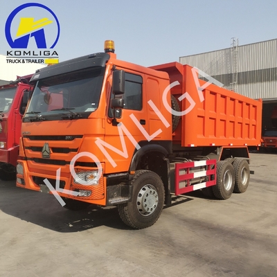 Sinotruk HOWO Usado caminhão de 10 rodas 3 eixos 6X4 baixa quilometragem carga pesada 8500 * 2500 * 3400mm