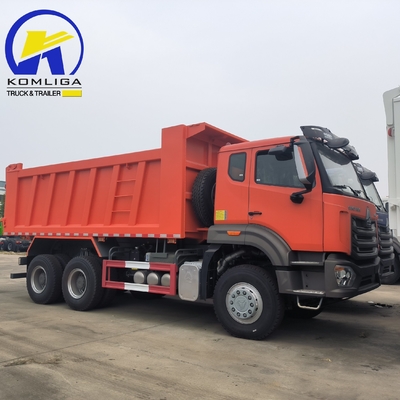 Sinotruk HOWO Usado caminhão de 10 rodas 3 eixos 6X4 baixa quilometragem carga pesada 8500 * 2500 * 3400mm