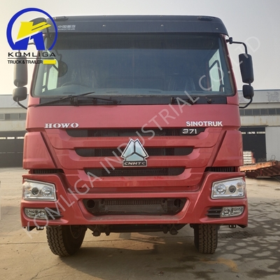 Sinotruk HOWO Usado caminhão de 10 rodas 3 eixos 6X4 baixa quilometragem carga pesada 8500 * 2500 * 3400mm