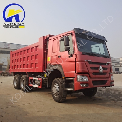 Sinotruk HOWO Usado caminhão de 10 rodas 3 eixos 6X4 baixa quilometragem carga pesada 8500 * 2500 * 3400mm
