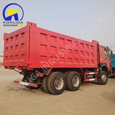 Sinotruk HOWO Usado caminhão de 10 rodas 3 eixos 6X4 baixa quilometragem carga pesada 8500 * 2500 * 3400mm