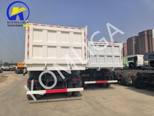 Reboque ventral Elevação hidráulica 6X4 Pesado 3 eixos 10 rodas Sinotruk HOWO camião de descarga