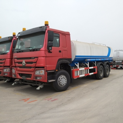 6×4 roda motriz Sinotruk HOWO Tanque de água potável Caminhão de água usado para construção