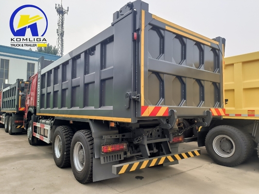6X4 Heavy Duty 3 Axles 10 Wheels Used Dump Truck com eixo traseiro 16tons Capacidade de carga
