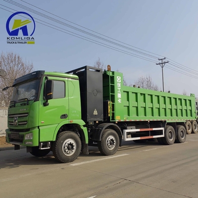 Caminhão de descarga usado 371HP 380HP 400HP 40tons Sinotruk HOWO Caminhão de despejo 8X4 12 rodas