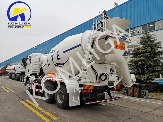 Sinotruk 6X4 caminhão de mistura de concreto de mineração usado com 16 toneladas de capacidade de carga eixo traseiro