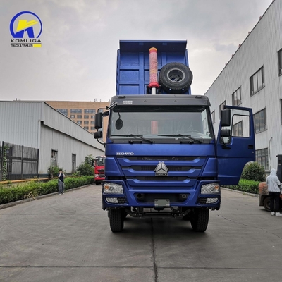 Utilizado HOWO Dump Truck 8X4 12 rodas 371HP 380HP 400HP Estilo de elevação frontal Bom estado