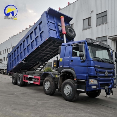 Utilizado HOWO Dump Truck 8X4 12 rodas 371HP 380HP 400HP Estilo de elevação frontal Bom estado