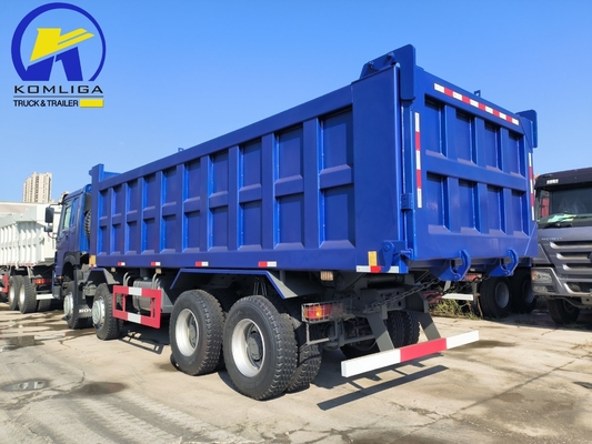Utilizado HOWO Dump Truck 8X4 12 rodas 371HP 380HP 400HP Estilo de elevação frontal Bom estado