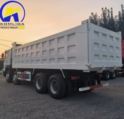 Sinotruk HOWO caminhão 8X4 12 rodas 371HP 380HP 400HP 430HP 50 toneladas Usado e camião de descarga