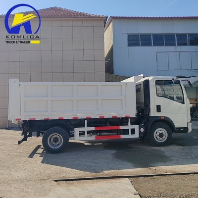 Desenho de pneus radiais 2024 Sinotruk HOWO 4X2 Mini Dump Truck com cabine de uma cama e A / C