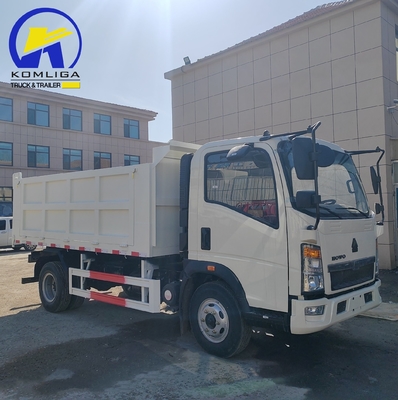 Desenho de pneus radiais 2024 Sinotruk HOWO 4X2 Mini Dump Truck com cabine de uma cama e A / C