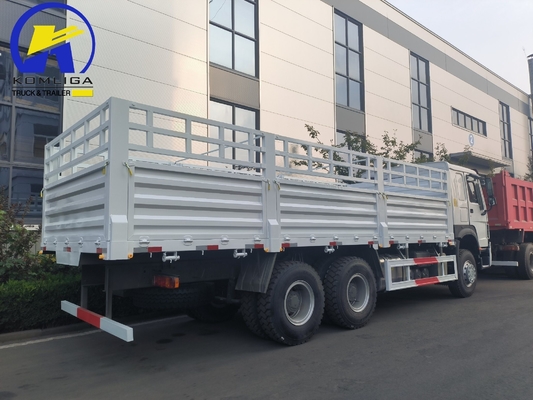 Sinotruk 6X4 Veículo de transporte de 400 cv Caixa de carga Caminhão de descarga com eixo dianteiro de 2,4 toneladas