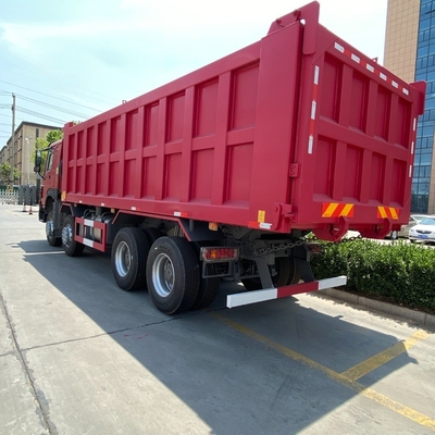 351-450hp HOWO 8X4 Heavy Duty Dumper com 12 rodas e tanque de combustível de 300L