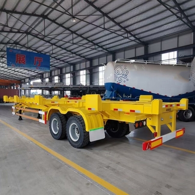 3 eixos 40t 40FT Container Skeleton Trailer para transporte de contêineres pesados
