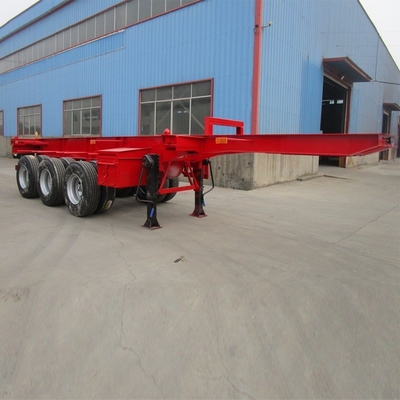 3 eixos 40t 40FT Container Skeleton Trailer para transporte de contêineres pesados