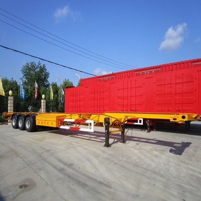 3 eixos 40t 40FT Container Skeleton Trailer para transporte de contêineres pesados