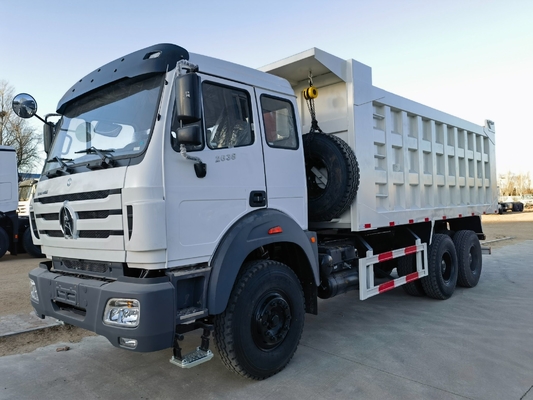 10 rodas 6X4 Beiben Dump Tipper Truck com transmissão manual e emissão Euroii