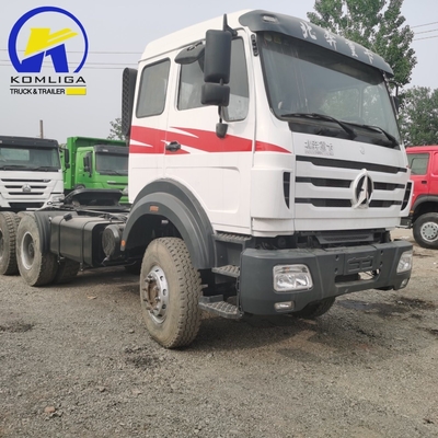 Beiben 6X4 10 Wheeler Usado Prime Mover Tractor Head Truck com sistema de direção Zf8098
