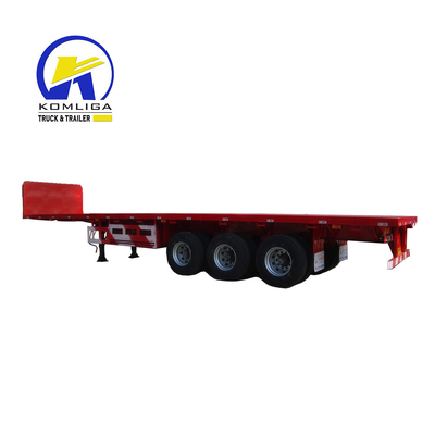 Peças sobressalentes Técnicas Suporte de carga pesada 3 eixos Trailers de cama plana de cama baixa Semi-trailers