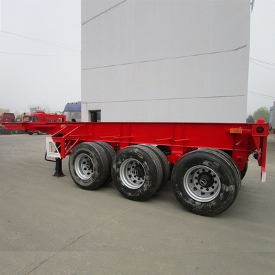 40 pés 40 toneladas Carregamento Skeleton Trailer com 1820 mm de banda de rodagem e oito ou doze fechaduras de torção
