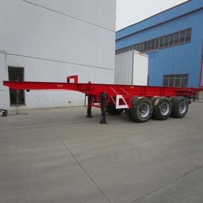 40 pés 40 toneladas Carregamento Skeleton Trailer com 1820 mm de banda de rodagem e oito ou doze fechaduras de torção