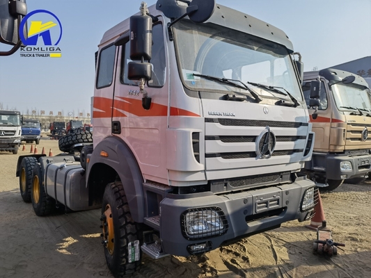 Beiben 6X4 380HP 10 Rodas Trator de 30 a 40 toneladas/Cape de reboque com cabine longa Ng80b