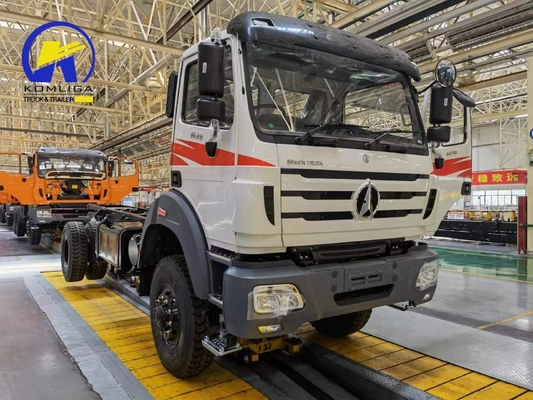 Cisterna de combustível de liga de alumínio de 400L Beiben 6X4 420HP Chassi de caminhão de carga