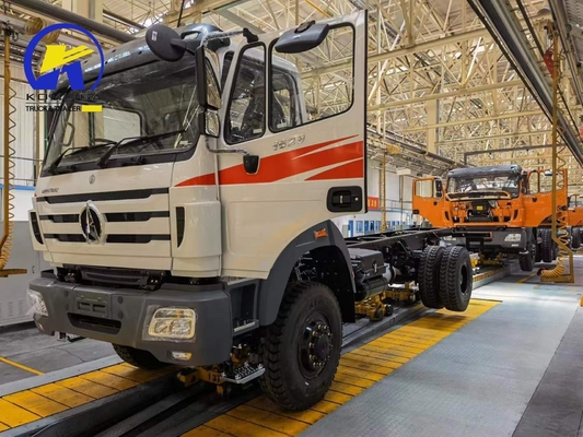 Cisterna de combustível de liga de alumínio de 400L Beiben 6X4 420HP Chassi de caminhão de carga