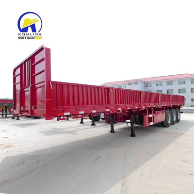 3 eixos 40 50 60 toneladas vedação parede lateral carregador de carga com Jost 2,0 ou 3,5 polegadas King Pin