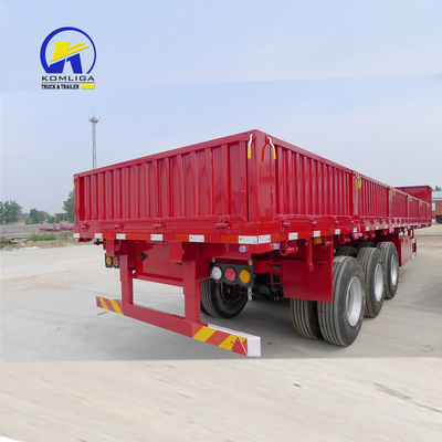 3 eixos 40 50 60 toneladas vedação parede lateral carregador de carga com Jost 2,0 ou 3,5 polegadas King Pin