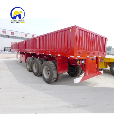 3 eixos 40 50 60 toneladas vedação parede lateral carregador de carga com Jost 2,0 ou 3,5 polegadas King Pin