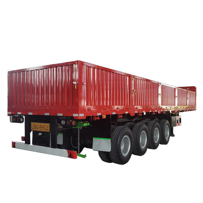 3 eixos 40 50 60 toneladas vedação parede lateral carregador de carga com Jost 2,0 ou 3,5 polegadas King Pin