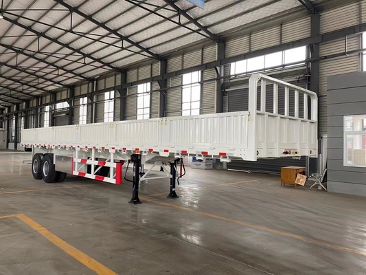 Semi-reboque de parede lateral de 3 eixos 40FT de contêiner e com sistema de suspensão tipo braço cruzado