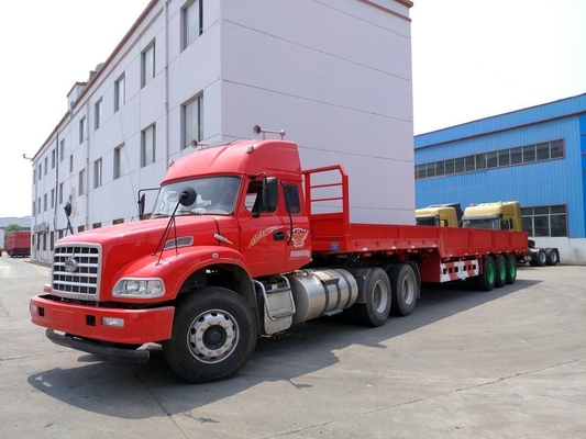 80T Capacidade de carga 3 eixo 40FT Container Parede lateral Semi-remolque com energia-luz LED