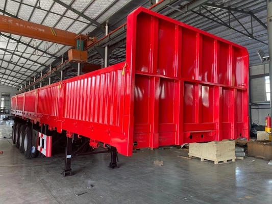 Jost Two Speed Sport Leg 3 Axel 40 Ton 60 Ton Side Board Semi-Trailer 13000x2500x3900mm
