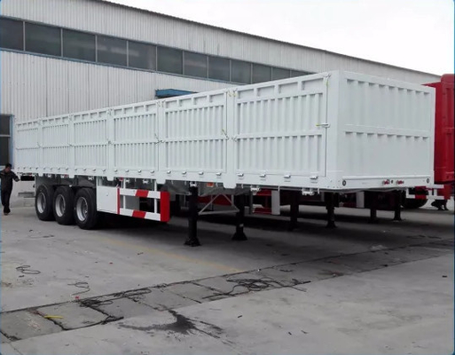 40FT 40 Ton 60 Ton 3 Eixo Guarda lateral Cargo Trailers portas de dobradiça para solicitação personalizada