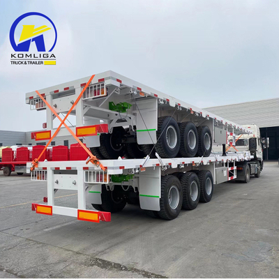 3 eixos Chassis de camião de contêiner 40FT para semirreboque com luz LED incluída