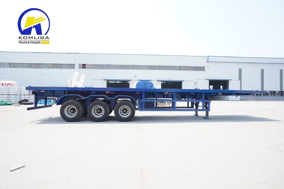 40FT 40 toneladas Esqueleto Chassis Caminhão Container Flatbed Trailer com alta capacidade de carga