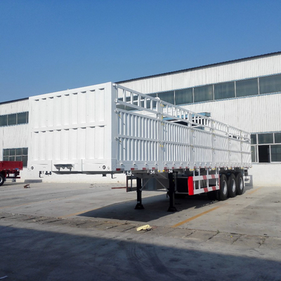 3 eixos 40 FT Container de protecção lateral Semi-reboque com sistema de suspensão tipo braço cruzado
