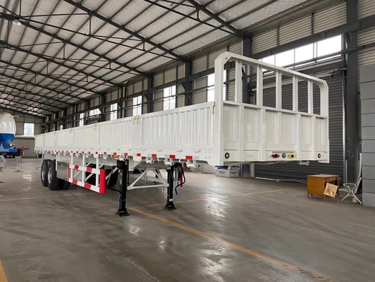 3 eixos caminhão de parede lateral caminhão semi-reboque com e Tare peso de aproximadamente 6,7 T