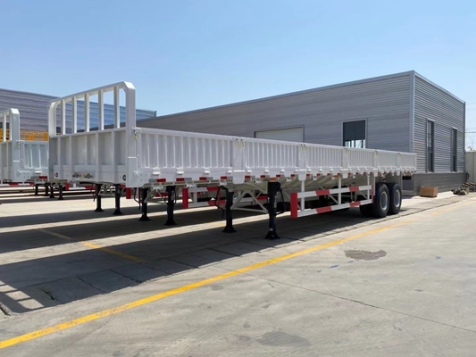 3 eixos caminhão de parede lateral caminhão semi-reboque com e Tare peso de aproximadamente 6,7 T