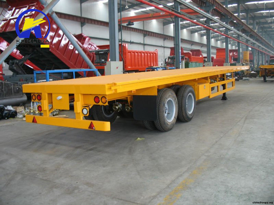 12 Unidades Pneus 2 eixos 25ft plataforma caminhão trailer para tarefa pesada no mercado da África